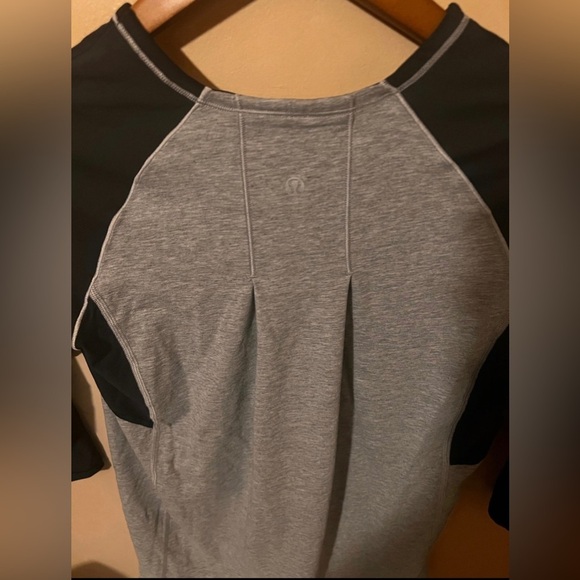 Lululemon 3/4 arm zip pullover spincity colorblock fitted gym run athletic comfy - Picture 4 of 5